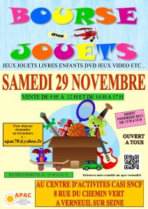 Affiche bourse aux jouets