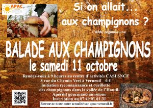 Affiche ballade aux champignons