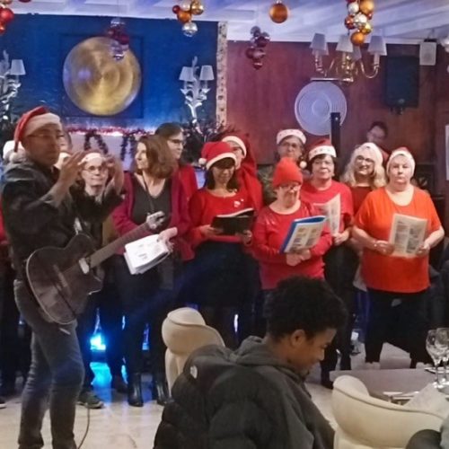 Chorale au restaurant Malar